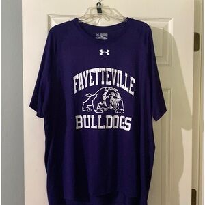Fayetteville Purple Dogs nylon Under Armour tshirt. XXL
